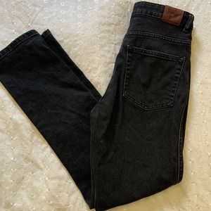 Zara High-Waisted Denim Material Jeans🧸